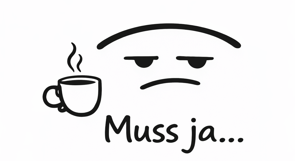 Diggedöhnschen – minimalistische Figur mit wenigen Strichen